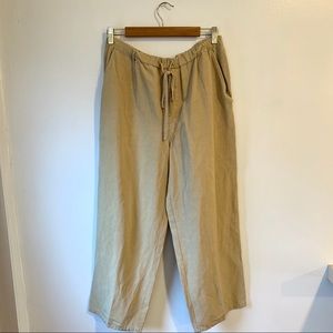 Martin Gordon Linen Drawstring Pants/ khaki pants